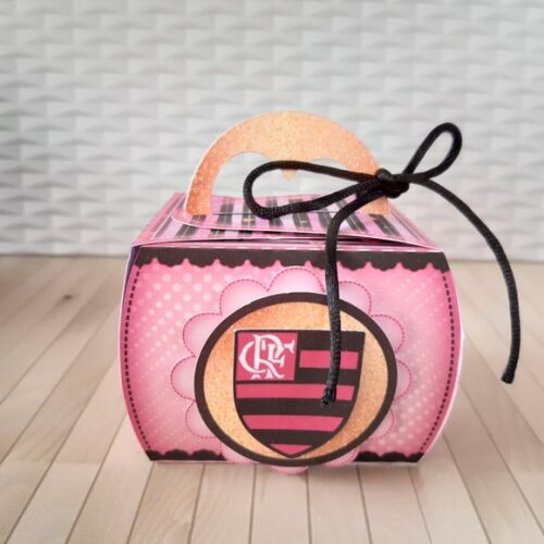 Arquivo Silhouette Caixa Bem Casado Futebol Rosa Flamengo