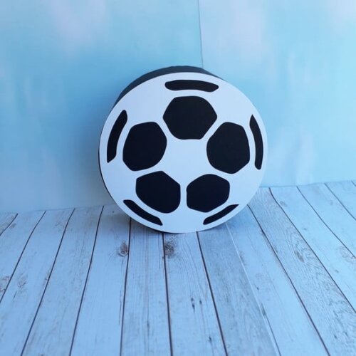 Arquivo Silhouette Caixa Bola Futebol Infantil