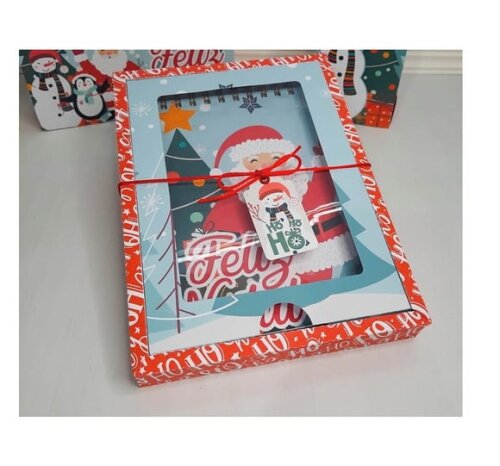 Arquivo Silhouette Caixa Caderno Colorir A5 Natal Infantil
