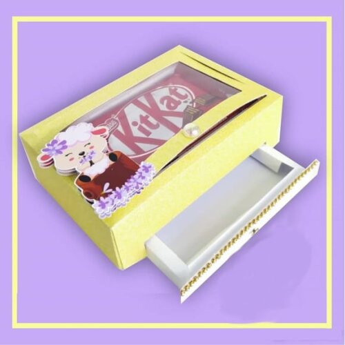Arquivo Silhouette Caixa Caixinha Kit Kat Gaveta Páscoa