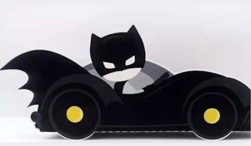 Arquivo Silhouette Caixa Carro do Batman