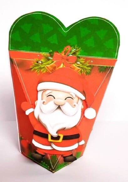 Arquivo Silhouette Caixa Coração Natal