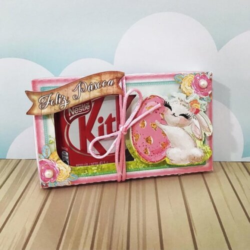 Arquivo Silhouette Caixa Kit Kat Páscoa