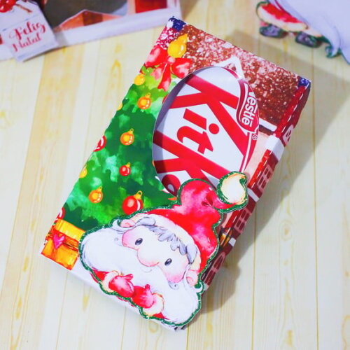 Arquivo Silhouette Caixa Kitkat Natal