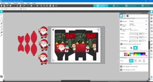 Arquivo Silhouette Caixa Milk Natal