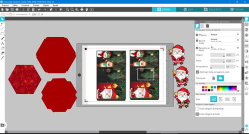 Arquivo Silhouette Caixa Mini Panetone Natal