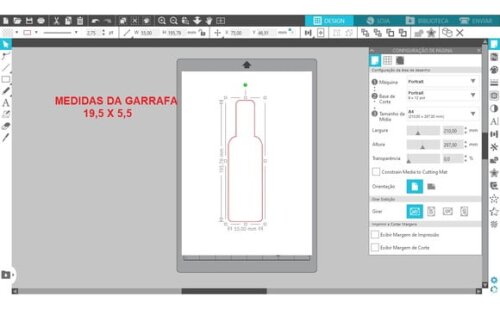 Arquivo Silhouette Caixa Mini Vinho e Doces Natal