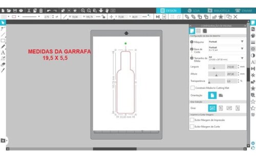 Arquivo Silhouette Caixa Mini Vinho e Taça Natal