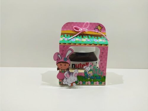 Arquivo Silhouette Caixa Nutella Páscoa Meninas e Meninos