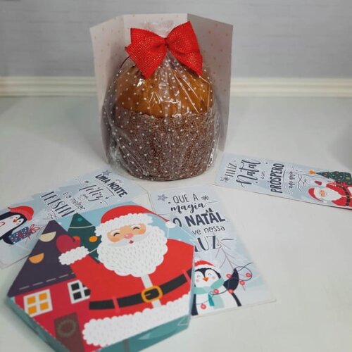 Arquivo Silhouette Caixa Panetone 500g Acetato Natal