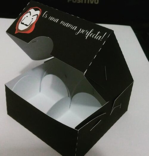 Arquivo Silhouette Caixa para 4 Doces La Casa de Mamãe