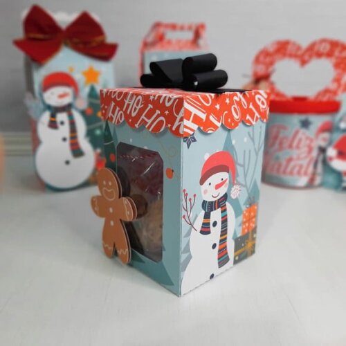 Arquivo Silhouette Caixa para Biscoitos Natal