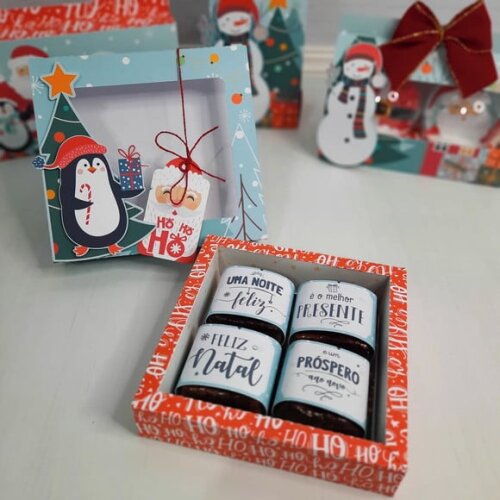 Arquivo Silhouette Caixa para Brownie e Foto Natal