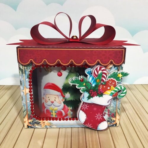 Arquivo Silhouette Caixa para Caneca Natal