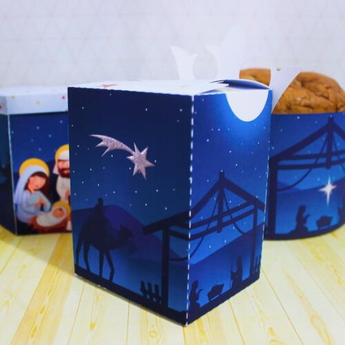 Arquivo Silhouette Caixa para Nutela 140g Natal
