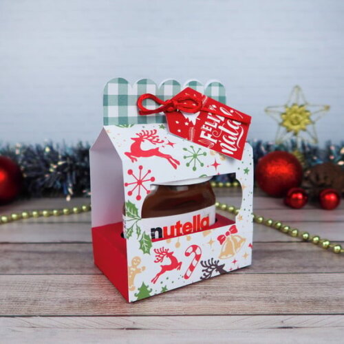 Arquivo Silhouette Caixa Porta Nutella 140g Natal