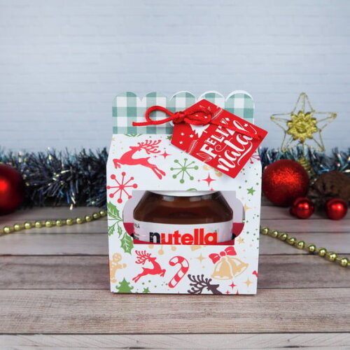 Arquivo Silhouette Caixa Porta Nutella 140g Natal