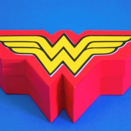 Arquivo Silhouette Caixa Superman Mulher Maravilha
