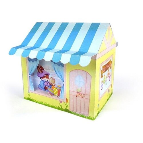 Arquivo Silhouette Caixa Vitrine Casinha Pascoa