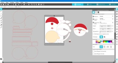 Arquivo Silhouette Caixinha Papai Noel Natal