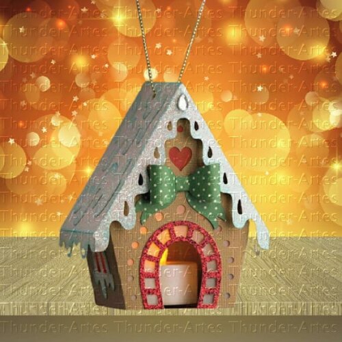 Arquivo Silhouette Casinha Decoração Natal
