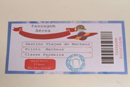 Arquivo Silhouette Convite Infantil Passaporte + Ingresso