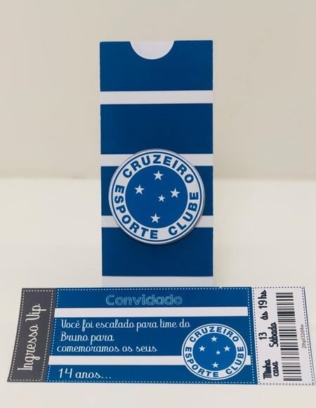 Arquivo Silhouette Convite Ingresso Cruzeiro Futebo