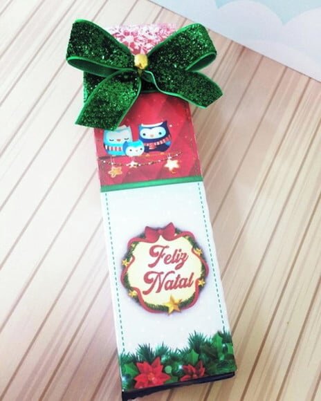 Arquivo Silhouette Embalagem Bis Natal
