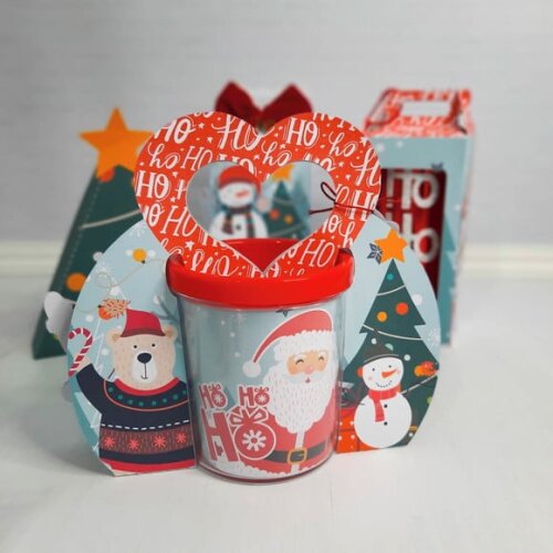 Arquivo Silhouette Embalagem para Caneca Natal