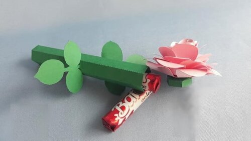 Arquivo Silhouette Flor Porta 2 Batons Dia das Mães