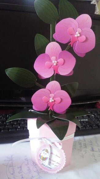 Arquivo Silhouette Flores Orquidea Rosa Mães e Namorados