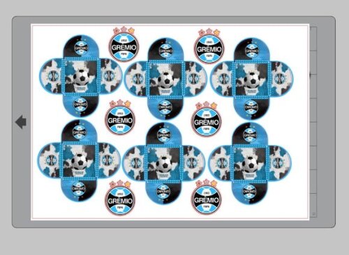 Arquivo Silhouette Forminhas Docinhos Gremio Futebol