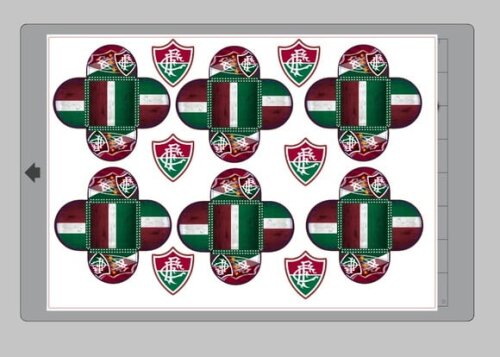 Arquivo Silhouette Forminhas Futebol Fluminese