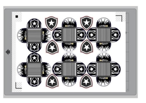 Arquivo Silhouette Forminhas para Docinhos Botafogo