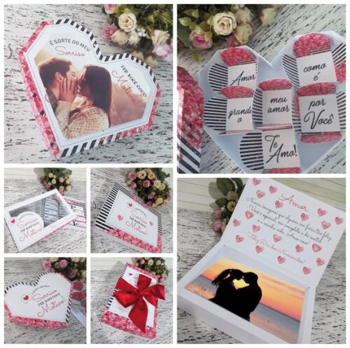 Arquivo Silhouette Kit Caixa Doces Dia dos Namorados