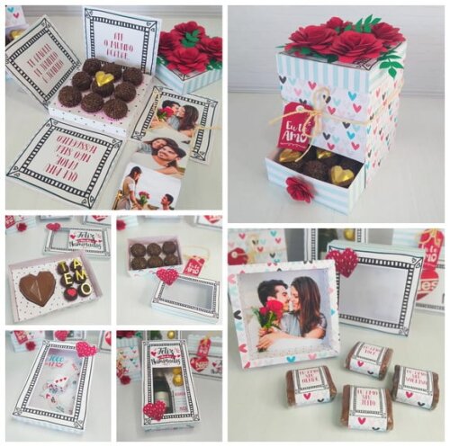Arquivo Silhouette Kit Caixas Dia dos Namorados