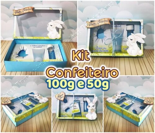 Arquivo Silhouette Kit Confeiteiro 50g e 100g Páscoa