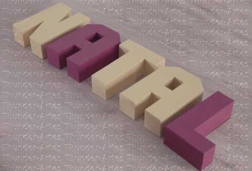 Arquivo Silhouette Letras 3d Natal