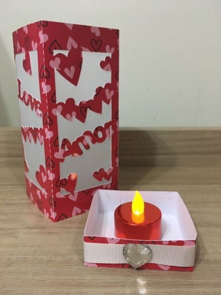 Arquivo Silhouette Luminaria Dia Namorados