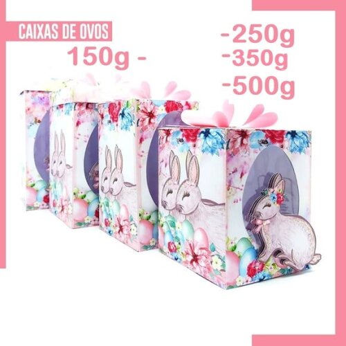 Arquivo Silhouette Ovos em Pé 150g, 250g, 500g Coelhinha