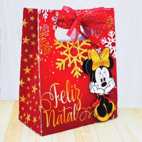 Arquivo Silhouette Sacolinhas Minie Natal