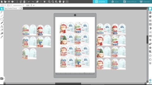 Arquivo Silhouette Tags para Natal