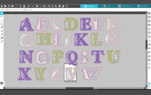 Arquivo Silhouette Topo de Bolo Camadas Letras Mandala