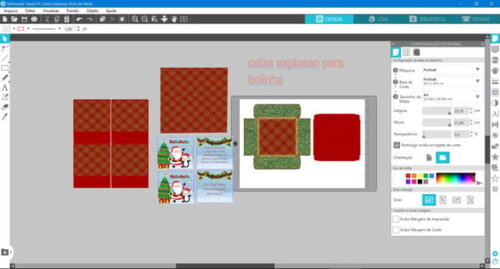 Arquivo Studio Caixa Explosao Bolinha Natal Tradicional