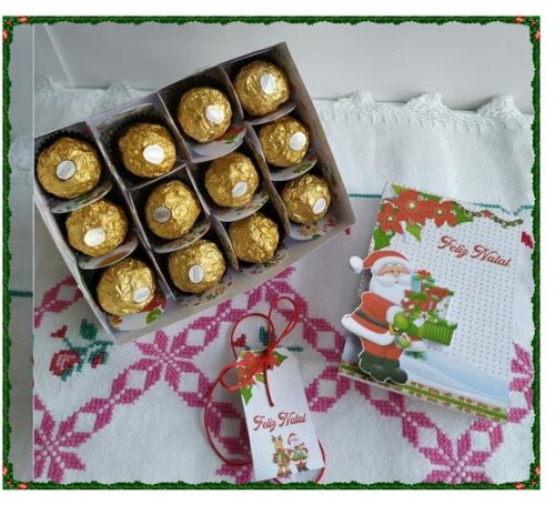 Arquivo Studio Caixa para 12 Doces Natal