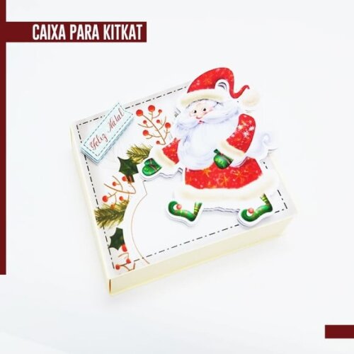 Arquivo Studio Caixa para Kit Kat Natal