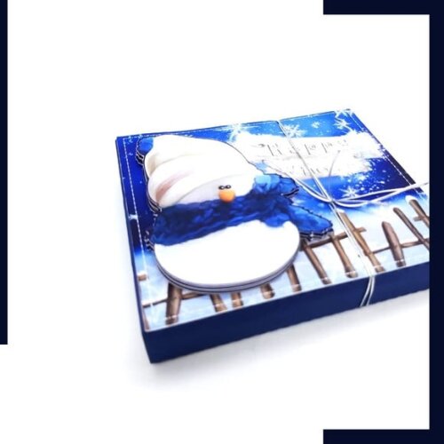 Arquivo Studio Caixa para Kit Kat Natal Azul