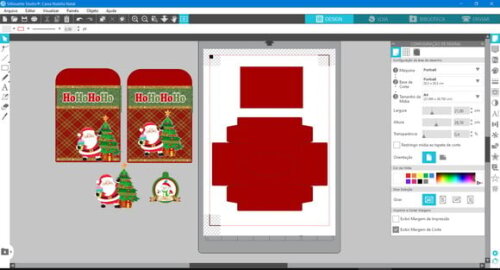 Arquivo Studio Caixa Sacolinha Nutella Natal Tradicional