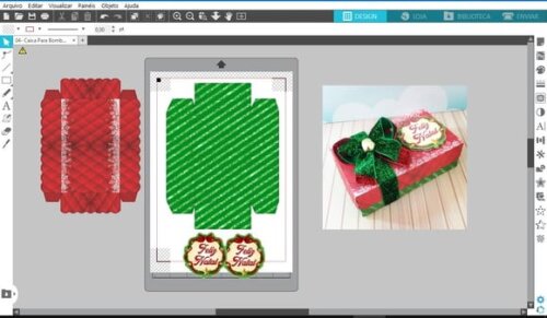 Arquivo Studio Caixinha para Presentes Bombons Natal