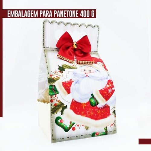 Arquivo Studio Embalagem Panetone 500gr Natal